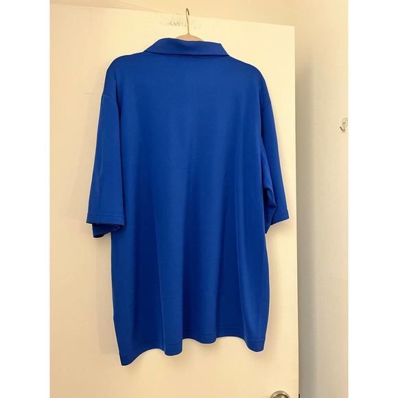 Nike Team Fit Dry Blue Short Sleeve Button Up Gator Activewear Golf Polo Mens XL - Picture 5 of 5